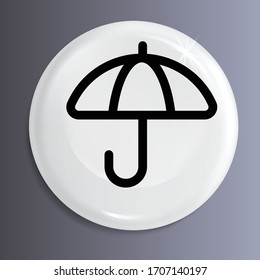 Vektorillustration oder Illustrationssymbol oder Symbol des Schirms. dies ist auch als ein Zeichen des Ordners oder Dateischirms bekannt.