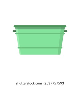 Vector illustrated basin on background