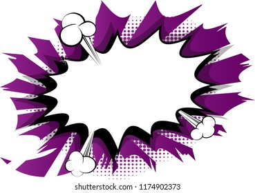 Vector illustrated cartoon, comic book style background.