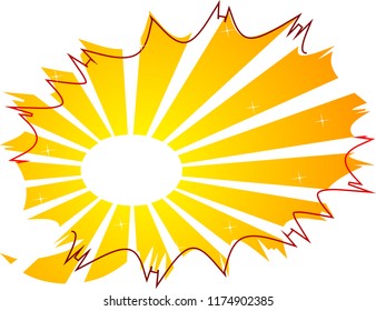 Vector illustrated cartoon, comic book style background.