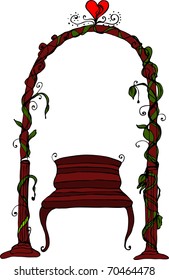 vector illustrated cute huppa