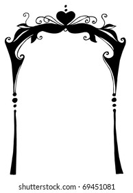 vector illustrated cute huppa for your valentine's day design