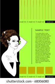 vector illustrated cute web template