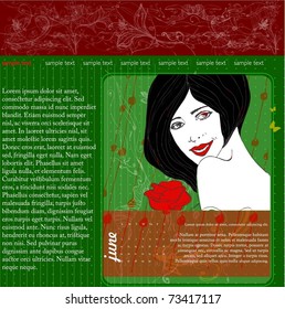 vector illustrated decorative web template