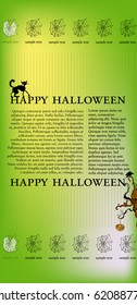 vector illustrated Halloween web template