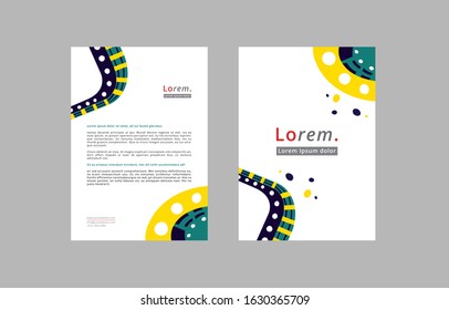 Vector illustrated Letterhead. Clean, minimal, modern, creative and also friendly design for the various usages
