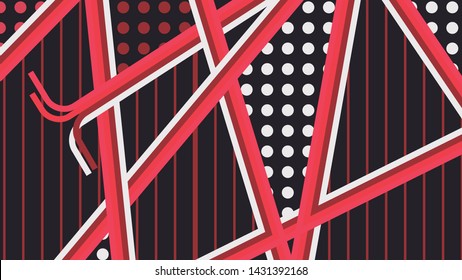 Vector Illustrated made with matte colors and geometry format.