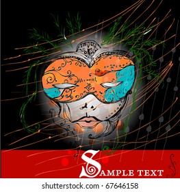 Vector illustrated mask