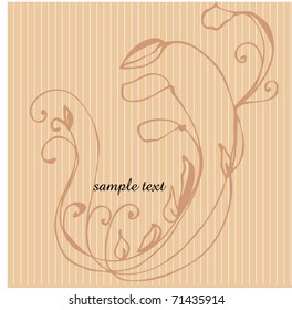 vector illustrated mother's day background
