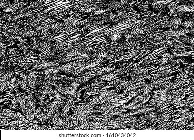 Vector illustrated pattern of scratches, chipping, dots, shapes. Grunge black white. Vintage worn surface. The aged wall in gloomy chips. For cards, invitations, identity, books, advertisement.