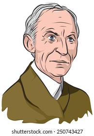 Vector Illustrated Portrait Of Henry Ford