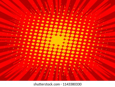Vector illustrated retro comic background, pop art vintage style.