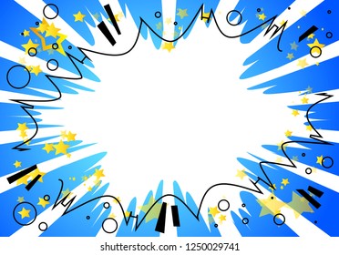 Vector illustrated retro comic background, pop art vintage style.