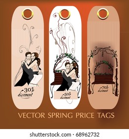 vector illustrated summer price-tags