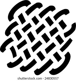 Vector illustrated tattoo grid on white background