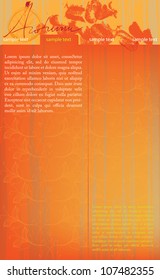 vector illustrated vintage web template