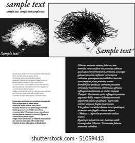 vector illustrated web template