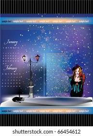 vector illustrated web template