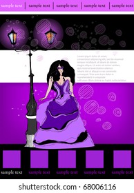 vector illustrated web template