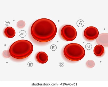 Vector illustratio of blood cells background for World blood donor day.