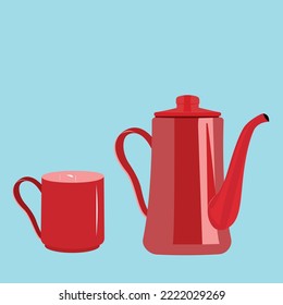 vector illustratio with kitchen dishes