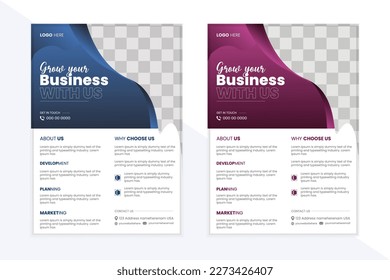 Vector illustratio template design for Brochure, Magazine, Poster, Leaflet Presentation, Flyer, layout,Business flyer layout template in A4 size,Business brochure flyer design a4 template.