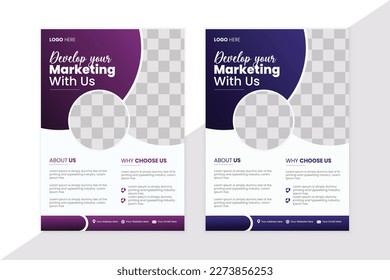 Vector illustratio template design for Brochure, Magazine, Poster, Leaflet Presentation, Flyer, layout,Business flyer layout template in A4 size,Business brochure flyer design a4 template.