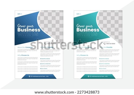 Vector illustratio template design for Brochure, Magazine, Poster, Leaflet Presentation, Flyer, layout,Business flyer layout template in A4 size,Business brochure flyer design a4 template.