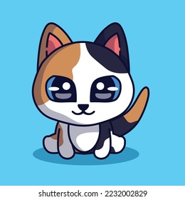 Vector Illustratioan Cute Cat, Animal pet logo