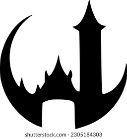 Vektorgrafik der Burgsymbol