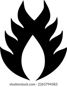 vector illustratiob of fire shape