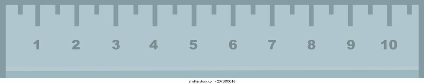 Vector illustration of a 10 centimeter ruler