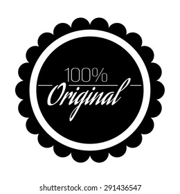 vector illustration of 100% original