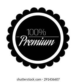 vector illustration of 100% premium