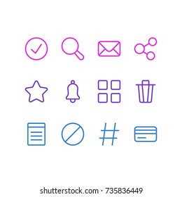 Vector Illustration Of 12 Annex Icons. Editable Pack Of Payment, Topic, Cube And Other Elements.