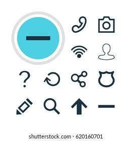 Vector Illustration Of 12 Member Icons. Editable Pack Of Man Member, Top, Conservation And Other Elements.