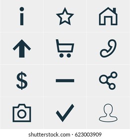 Vector Illustration Of 12 Member Icons. Editable Pack Of Publish, Minus, Man Member And Other Elements.
