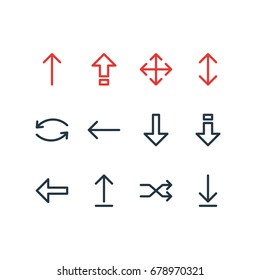 Vector Illustration Of 12 Sign Icons. Editable Pack Of Submit, Loading, Left And Other Elements.