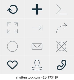 Vector Illustration Of 12 User Icons. Editable Pack Of Emotion, Startup, Man Member And Other Elements.