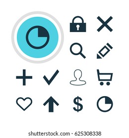 Vector Illustration Of 12 User Icons. Editable Pack Of Emotion, Top, Wrong And Other Elements.