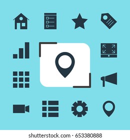 Vector Illustration Of 12 Web Icons. Editable Pack Of Increase Chart, Coupon, Maximize And Other Elements.