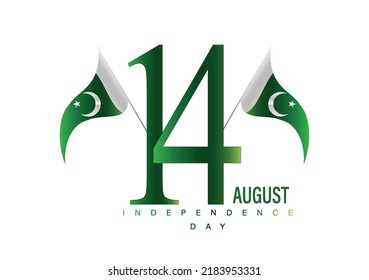 Vector Illustration for 14th August Independence day of Pakistan. Pakistan famous monuments greeting card design.