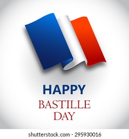 Vector illustration 14th July,Happy Bastille Day background.