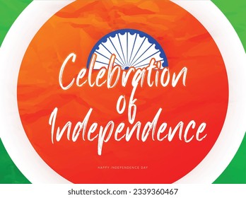 Ilustración vectorial del 15 de agosto. Día de la Independencia.