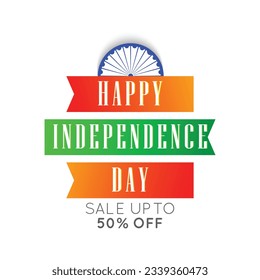 Vector Illustration of 15 August. Independence Day.