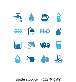 World Water Day Icons Ecology Green Stock Vector (Royalty Free) 243456715