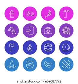 Vector Illustration Of 16 Necessity Icons. Editable Pack Of Door, Adhesive, Burn And Other Elements.
