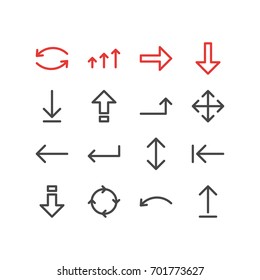 Vector Illustration Of 16 Sign Icons. Editable Pack Of Update, Shrift, Exchange And Other Elements.