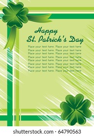 vector illustration for 17th march happy st. patrick's day