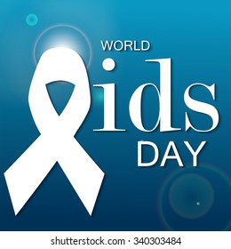 Vector illustration of 1st December World Aids Day background.